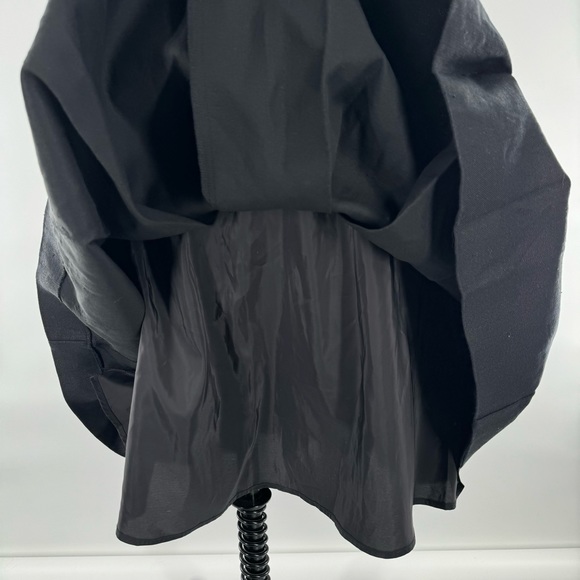 J.Crew 365 Pleated A-line Black Structured Linen Dress Size 4 - Picture 6 of 10